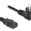 DELOCK καλώδιο τροφοδοσίας 81567, 3x 1.00mm², 2m, μαύρο