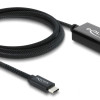 DELOCK καλώδιο USB-C σε HDMI 81704, 4K/60Hz, 2m, μαύρο