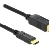 DELOCK καλώδιο USB-C σε USB Type B 83601, 1m, μαύρο