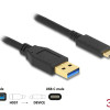 DELOCK καλώδιο USB-C σε USB 84006, 10Gbps, 3m, μαύρο