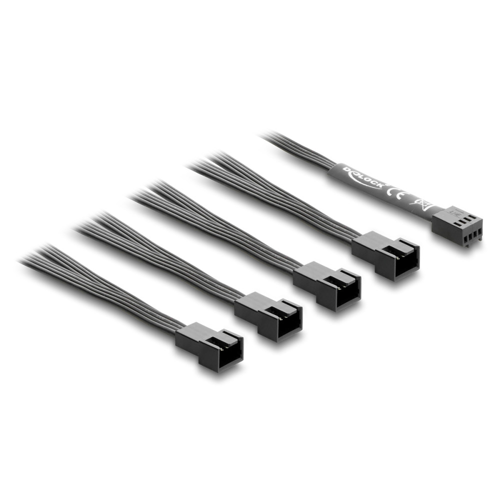 DELOCK καλώδιο 1x 4pin PWM σε 4x 4pin PWM 84540 για ανεμιστήρες, 40cm