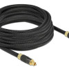 DELOCK καλώδιο ήχου Toslink 86595, gold plated, 5m, μαύρο