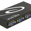 DELOCK VGA switch 87635, 4 σε 1, 1080p, bidirectional, μαύρο