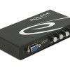 DELOCK VGA switch 87635, 4 σε 1, 1080p, bidirectional, μαύρο