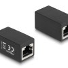 DELOCK σύνδεσμος RJ45 88003, θηλυκό σε θηλυκό, Cat.6, μαύρος