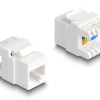 DELOCK keystone module RJ45 σε LSA Cat.6A 88131, toolfree, λευκό