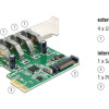 DELOCK κάρτα επέκτασης PCI Express x1 σε 4x USB 89360, 5 Gbps