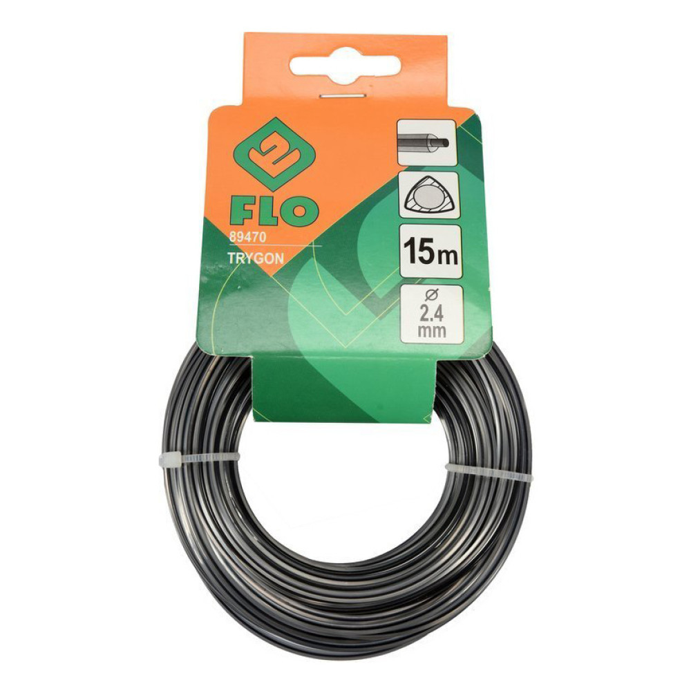 FLO μεσινέζα Trygon 89470, 2.4mm x 15m, γκρι