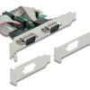 DELOCK κάρτα επέκτασης PCIe σε 2x RS-232 90007, 921.6Kbps