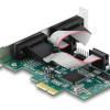 DELOCK κάρτα επέκτασης PCIe σε 4x RS-232 90410, 115.2Kbps