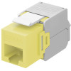 GOOBAY Keystone module RJ45 CAT 6A 90691, UTP, κίτρινο