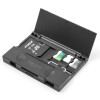 DELOCK card reader 91014 για SD & micro SD, με θήκη, USB/USB-C, 5Gbps, μαύρο