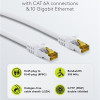 GOOBAY καλώδιο δικτύου 91091, CAT 7 S/FTP, copper, 500MHz, 1m, λευκό