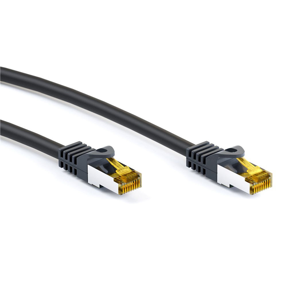 GOOBAY καλώδιο δικτύου 91608, CAT 7 S/FTP, 500MHz, CU, 2m, μαύρο