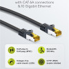 GOOBAY καλώδιο δικτύου 91626, CAT 7 S/FTP, copper, 500MHz, 5m, μαύρο