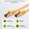 GOOBAY καλώδιο δικτύου 93210, CAT 6 S/FTP, copper, 250MHz, 0.25m, κίτρινο