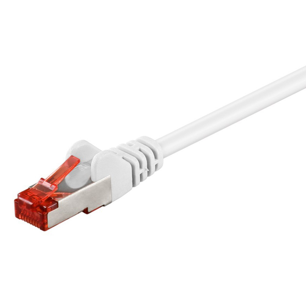 GOOBAY καλώδιο δικτύου 93217, CAT 6 S/FTP, copper, 250MHz, 0.25m, λευκό