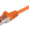 GOOBAY καλώδιο δικτύου 93340, CAT 6 S/FTP, copper, 250MHz, 0.25m, πορτοκαλί