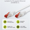 GOOBAY καλώδιο δικτύου 93509, CAT 6 S/FTP, copper, 250MHz, 5m, λευκό