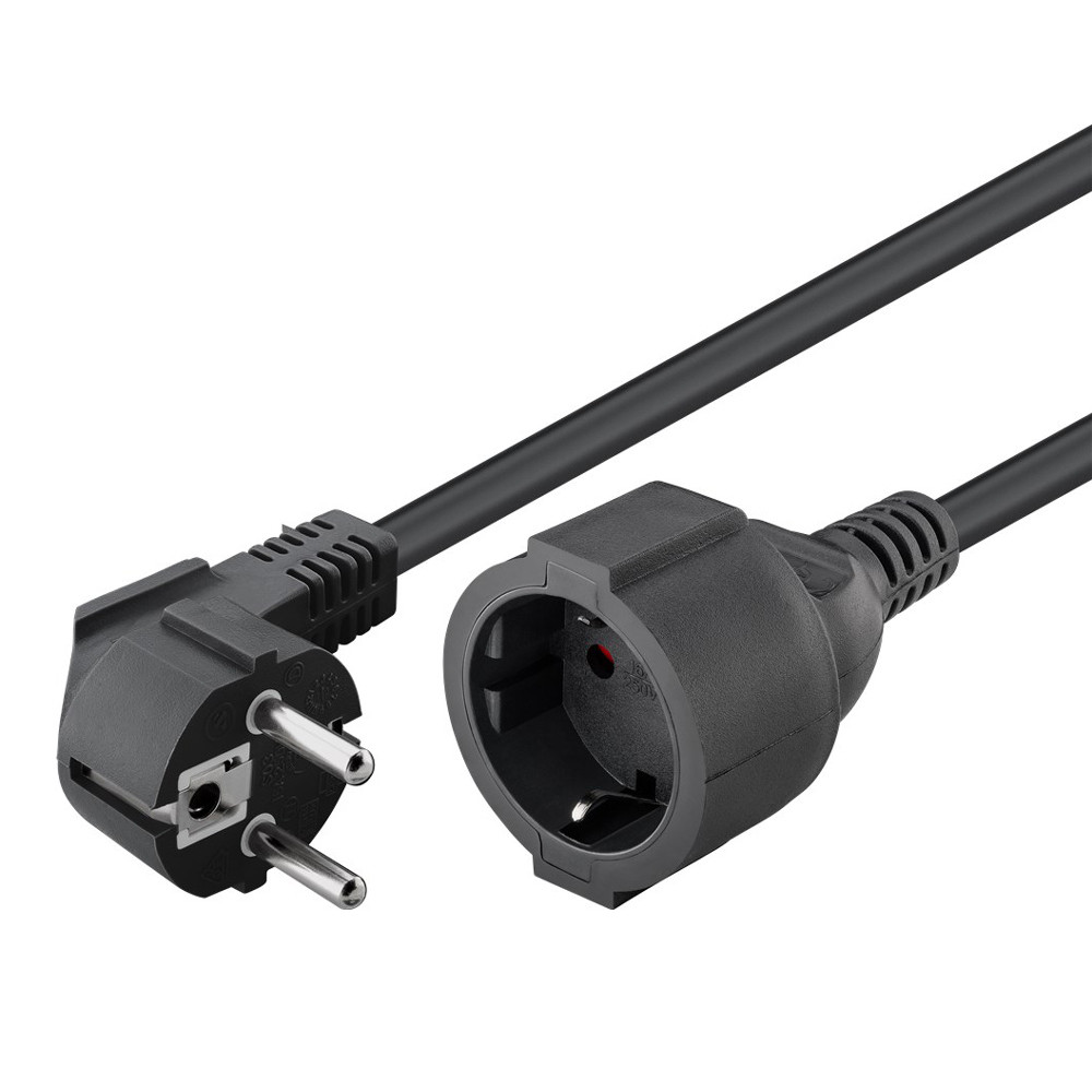 GOOBAY μπαλαντέζα προέκταση ρεύματος 94700, schuko, 3x 1.5mm², 2m, μαύρη