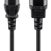 GOOBAY καλώδιο προέκτασης τροφοδοσίας 95124, 0.75mm², 0.5m, μαύρο