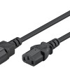 GOOBAY καλώδιο προέκτασης τροφοδοσίας 95124, 0.75mm², 0.5m, μαύρο