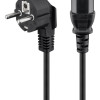 GOOBAY καλώδιο τροφοδοσίας 95142, 3G 1.00mm², 3m, μαύρο
