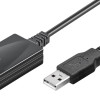 GOOBAY καλώδιο προέκτασης USB 95439, active, 480Mbps, 5m, μαύρο