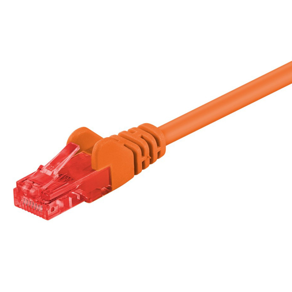 GOOBAY καλώδιο δικτύου 95594, CAT 6 U/UTP, CCA, 250MHz, 1.5m, πορτοκαλί
