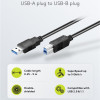 GOOBAY καλώδιο USB 3.0 σε USB Type B 95719, 1m, 5Gbps, μαύρο