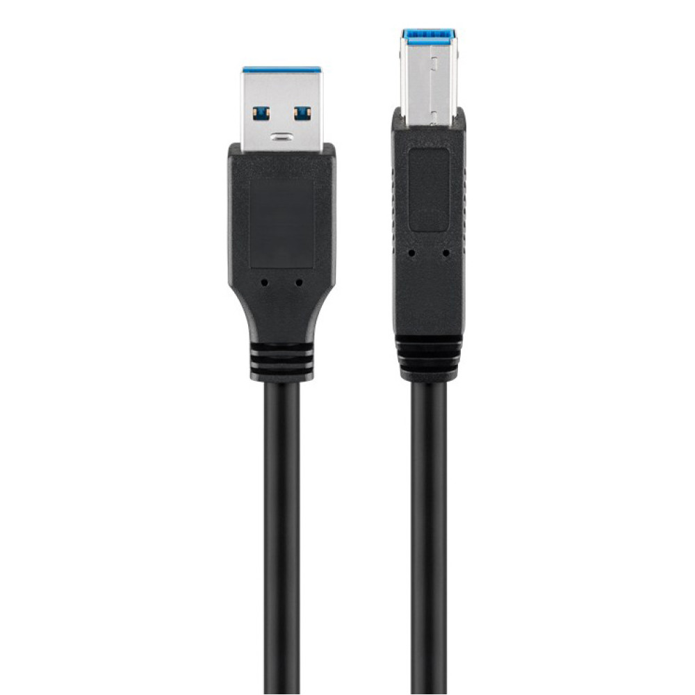 GOOBAY καλώδιο USB 3.0 σε USB Type B 95722, 0.5m, 5Gbps, μαύρο