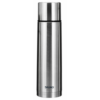 BRUNO θερμός BRN-0069, με καπάκι-κύπελλο, anti-slip, 1000ml, ασημί