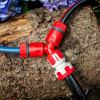 PROLINE διακλαδωτής 3 ταχυσυνδέσμων 99217, 1/2", κόκκινος