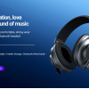 CELEBRAT headphones A34, ασύρματα & ενσύρματα, 40mm, 300mAh, μαύρα