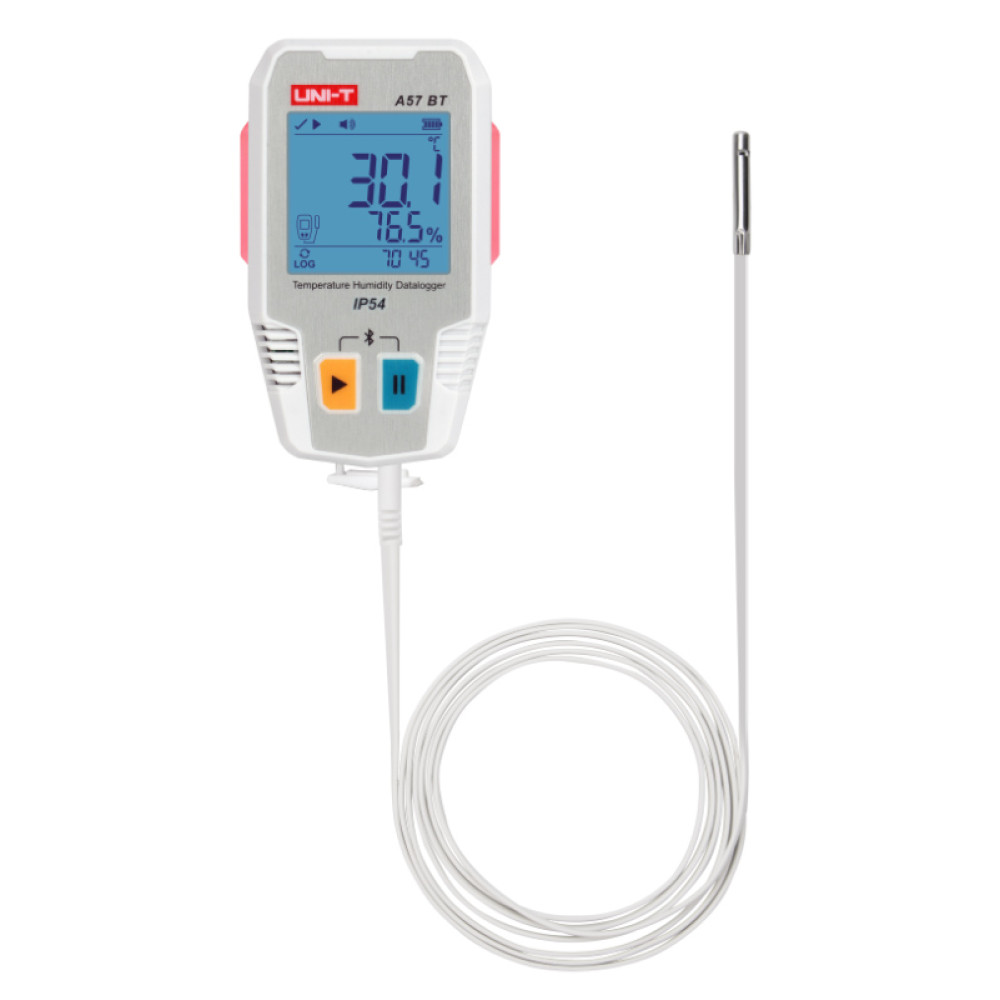 UNI-T ψηφιακό θερμόμετρο & υγρασιόμετρο A57 BT, -40~85 °C, Bluetooth, IP54