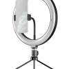 APEXEL φωτιστικό δαχτυλίδι LED APL-FL10JJ13Y με μίνι τρίποδα, Φ26cm