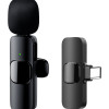 APEXEL ασύρματο μικρόφωνο APL-MIC003, USB-C, 2.4GHz, μαύρο