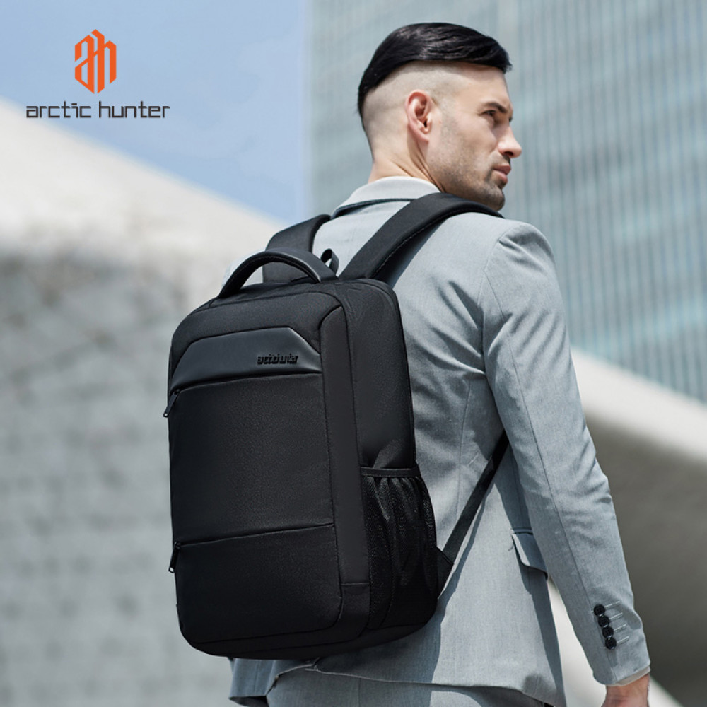 ARCTIC HUNTER τσάντα πλάτης B00111 με θήκη laptop 15.6", 20L, μαύρη