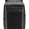 ARCTIC HUNTER τσάντα πλάτης B00218 με θήκη laptop 15.6", USB, 24L, μαύρη