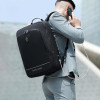 ARCTIC HUNTER τσάντα πλάτης B00227L με θήκη laptop 17", 41L, USB, μαύρη