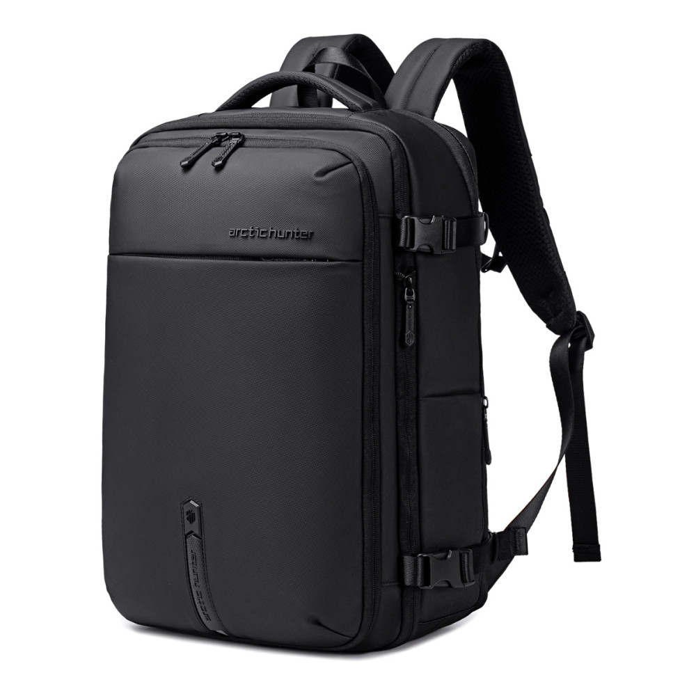 ARCTIC HUNTER τσάντα πλάτης B00866 με θήκη laptop 15.6", αεροστεγής θήκη, 35.5L/49.5L, μαύρη