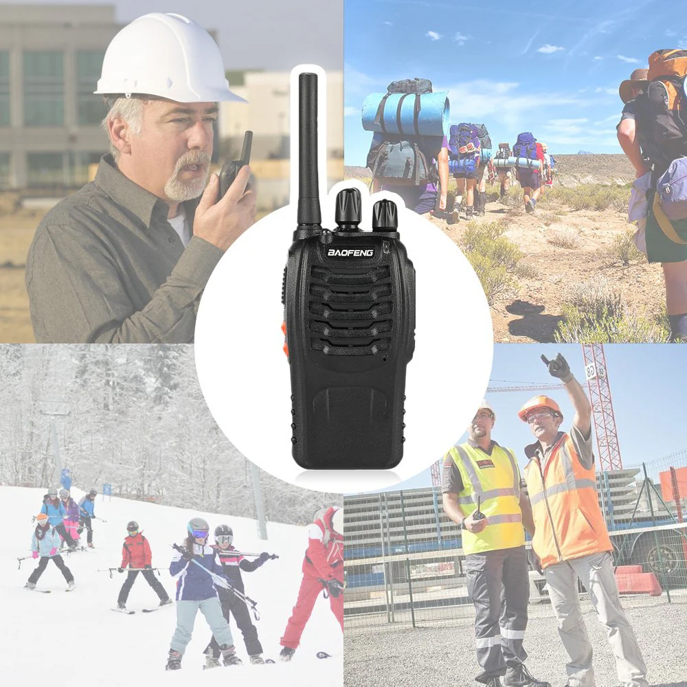 BAOFENG σετ ασύρματοι πομποδέκτες BF-88E, PMR, 0.5W, μαύρο, 2τμχ