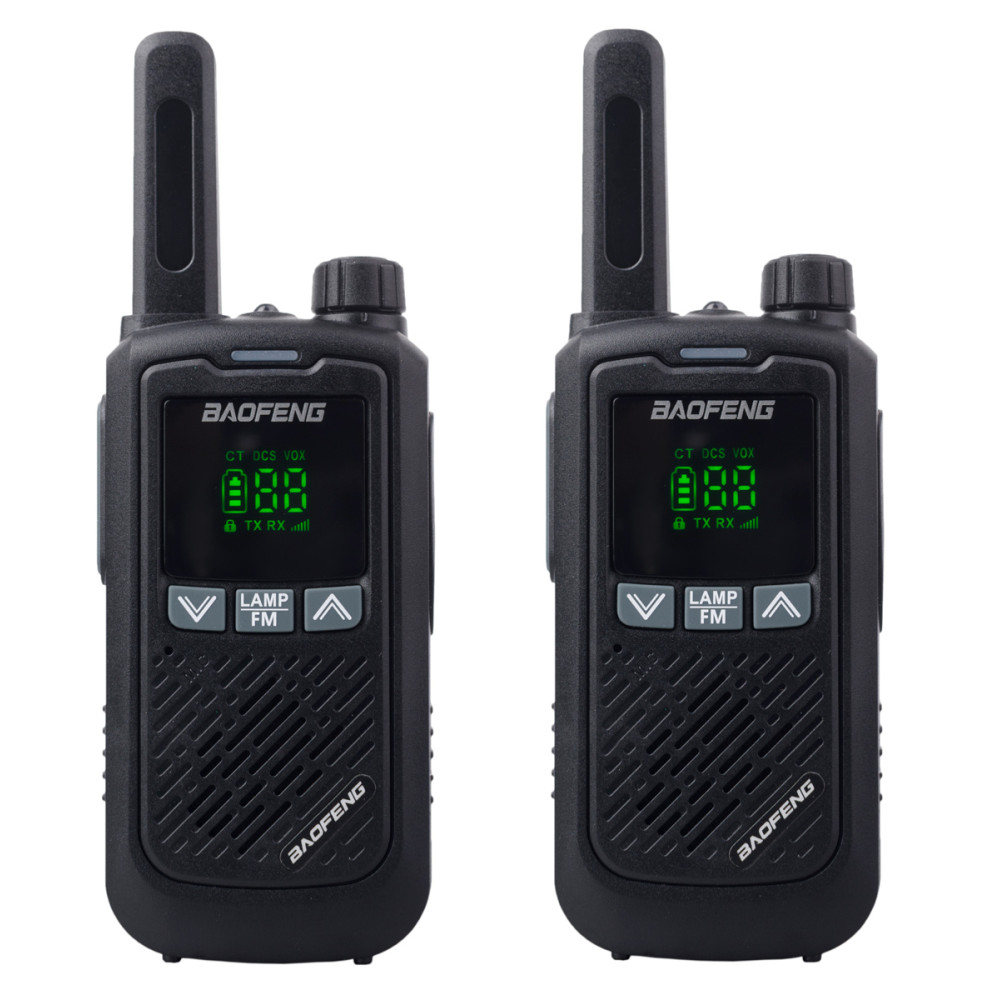 BAOFENG σετ ασύρματοι πομποδέκτες BF-T17, PMR, 0.5W, μαύρο, 2τμχ