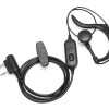 BAOFENG ακουστικό για πομποδέκτη BFG-EARPHONE, 2 pin, push to talk, 1.1m, μαύρο