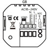 Smart θερμοστάτης πετρελαίου BHT-009GBLW, WiFi, χωνευτός, μαύρος