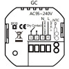 Smart θερμοστάτης αερίου BHT-009GCLW, WiFi, χωνευτός, μαύρος