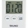 BRUNO χρονόμετρο & αντίστροφη μέτρηση BRN-0063, LCD, με μαγνήτη, λευκό