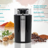 BRUNO αλεστής καφέ & μπαχαρικών BRN-0094, 200W, inox-μαύρο