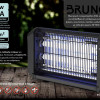 BRUNO ηλεκτρική εντομοπαγίδα BRN-0186 με UV λυχνία, 20W, μαύρη