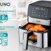 BRUNO φριτέζα αέρος BRN-0194, 8lt, 1800W, inox/μαύρη